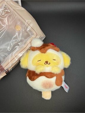 Sanrio The Midnight Diner series Pompompurin  Rice cake costume plush/keychain